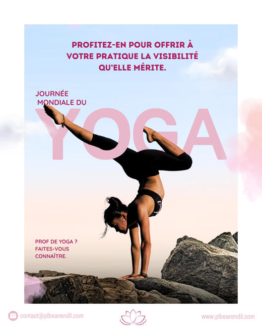 Yoga & Lifestyle Branding Affiche minimaliste lifestyle et bien-être conçue pour une campagne de communication digitale moderne et inspirante.